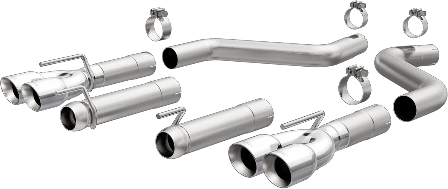 MagnaFlow Performance Exhaust System 19206: Axle-Back, Race Series, Compatible with 2015-2023 Dodge Challenger, Quad Split Rear Exit Style