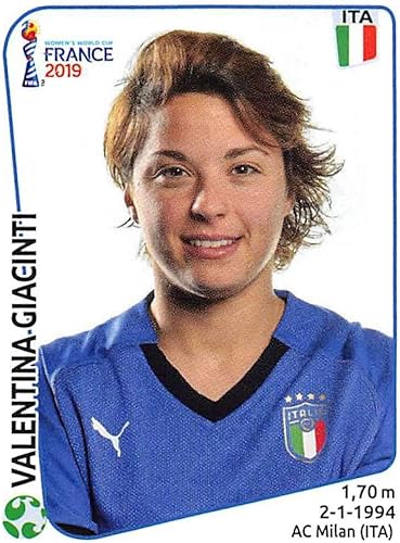 2019 Panini FIFA Women's World Cup France Album Stickers (Individual Sticker Only) Soccer #213 Valentina Giacinti Italy 2 Inch by 2 12 Inch