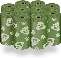 Vista 88 de Best Pet Supplies - Bolsas para limpieza de excremento de perro, rollo de repuesto, uso en exteriores, a prueba de fugas y desgarros, plástico