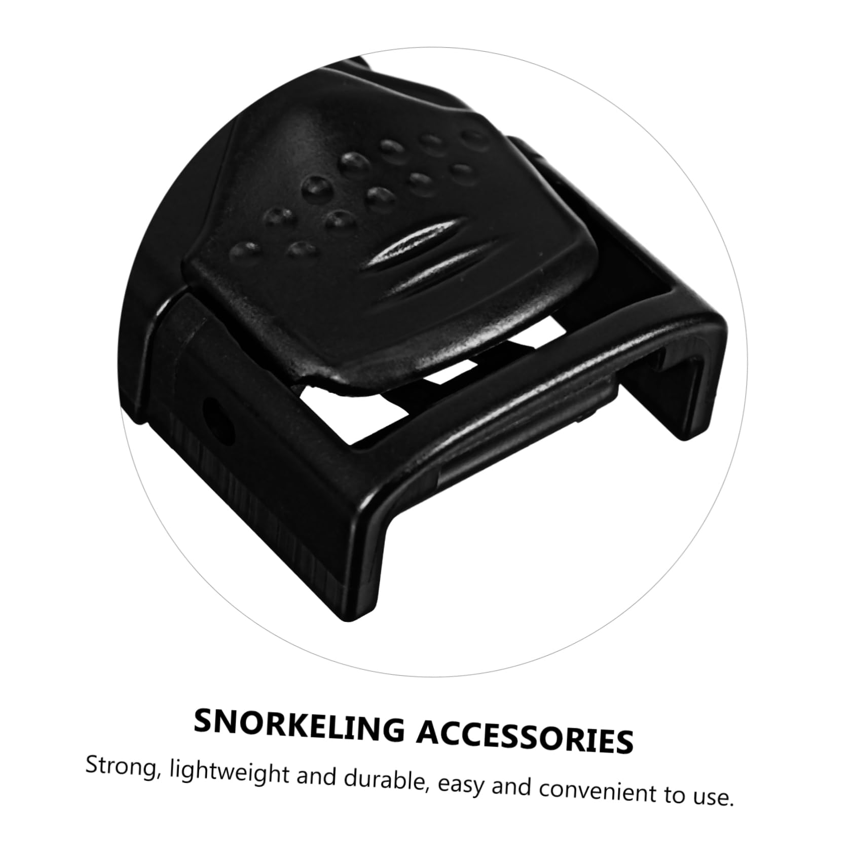 KICHOUSE 2pcs Universal Swimming Fins Buckles Diving Snorkeling Fin Strap Buckles Adjustable Flipper