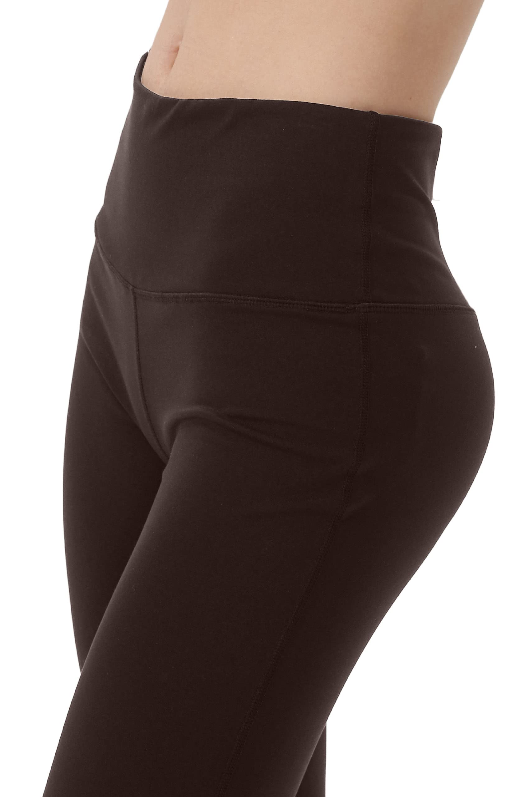 LaiEr Pantaloni da Yoga da Donna con 4 Tasche Pantaloni da Lavoro a Vita Alta 4 Vie Stretch Controllo Pancia Pantaloni Lunghi Svasati, (2 Tasche Laterali e Posteriori),