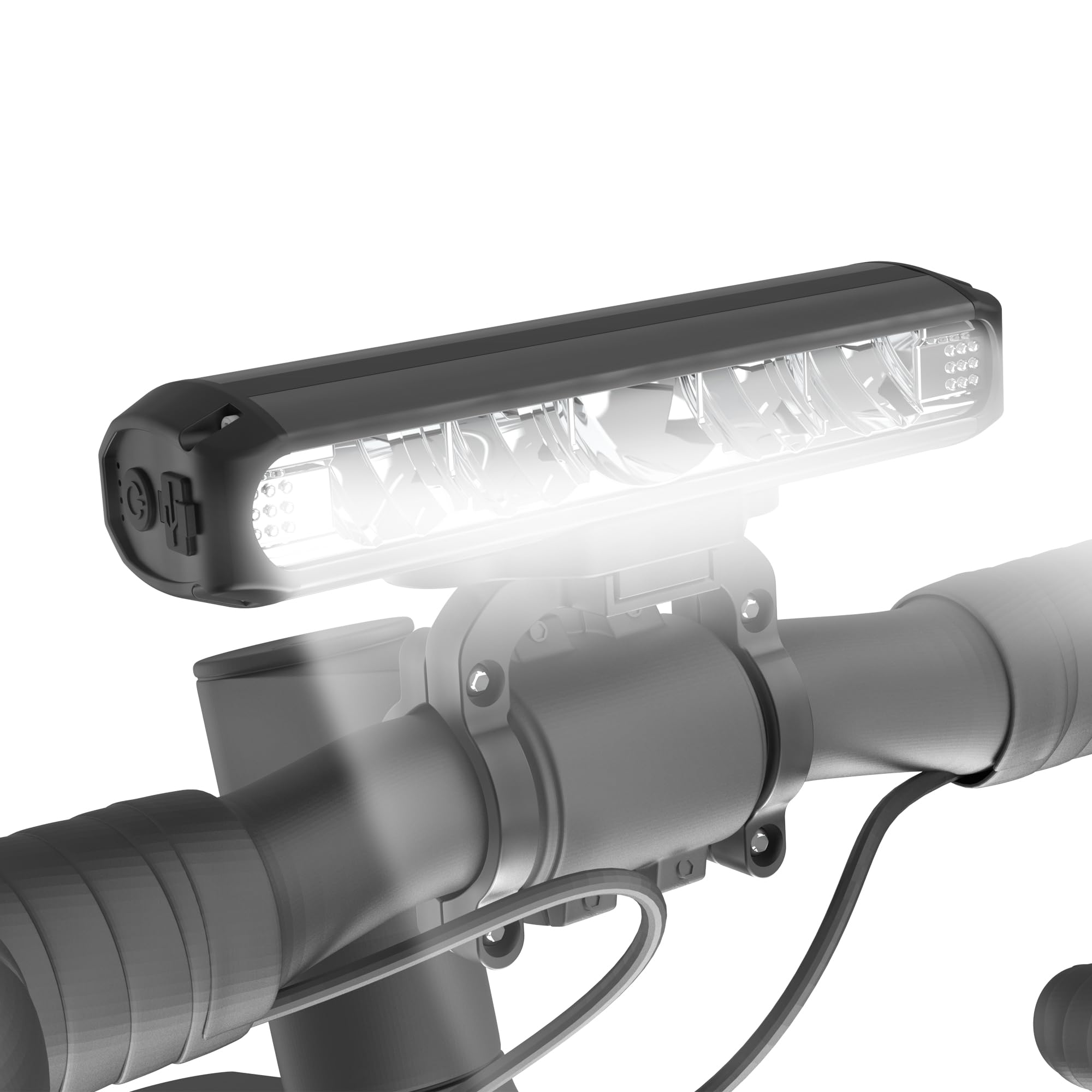Lumiere Velo Lumens Forts USB C Rechargeable Eclairage Velo LEDs 4 Modes Lampe Velo Meilleure Aluminium à l'eau pour La Conduite de Nuit, Noir