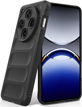 Silicone Case for Oppo Find X8 Pro, Anti-Scratch Microfiber Lining, Shockproof Case with Camera Protection, Black