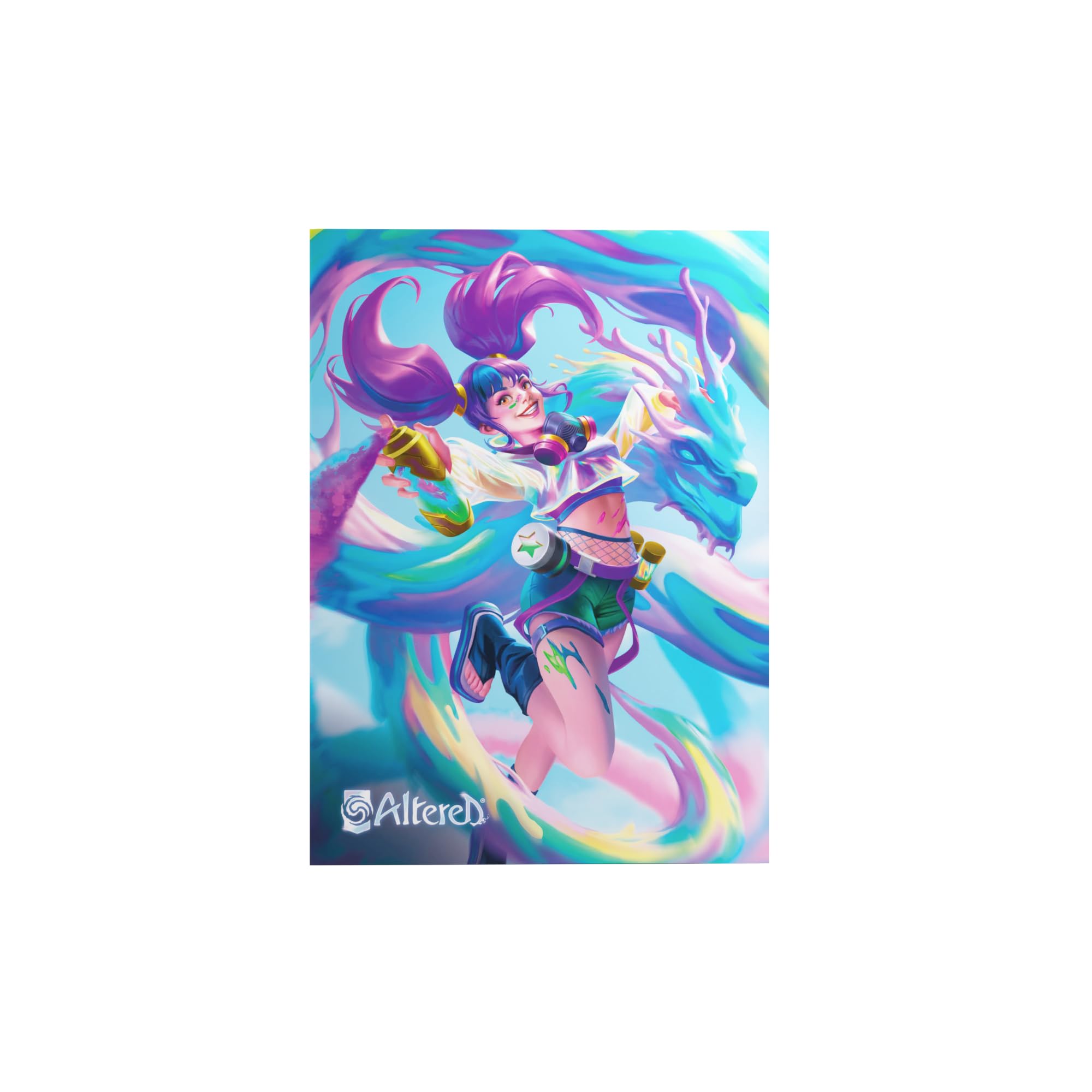 Altered Teija Art Sleeves (50-Pack) - Officially Licensed Standard-Sized TCG Card Protectors, Vibrant Full-Color Faction Designs, Durable with Great Shuffle Feel, Made by Gamegenic
