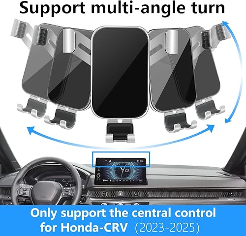 Miniatura 10 de LUNQIN - Soporte para teléfono de coche para Honda CRV CR-V 2023 2024 2025 y Honda CR-V Hybrid 2023 2024 2025 Accesorios para interiores de