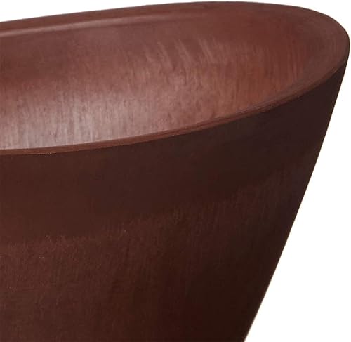 Miniatura 3 de Arcadia Garden Products PSW YB41TC - Maceta Swoop, 16 x 12 x 9 pulgadas, color terracota