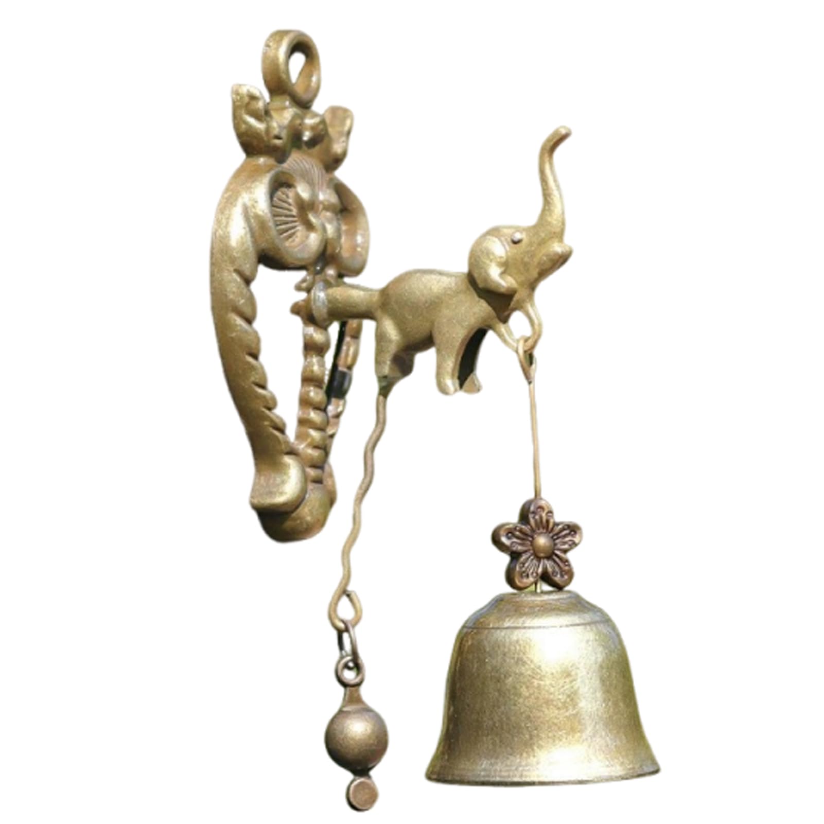 QUILSTM Easy Installation Cat Doorbell Durable And Sturdy Choice For Sports Venues Cat Door Bell 3D Surround Sound Bells Loud Sound Easy To Install, Baby Elephant
