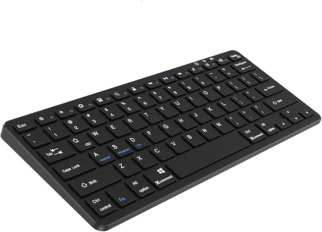 Bluetooth keyboard for iPad, Bluetooth keyboard compatible with iPad 10.2''/9.7'', iPad Pro 11''/iPad Pro 12.9'', iPad Air/iPad Mini/iPhone, wireless Bluetooth keyboard for Windows, iOS, Android,Black