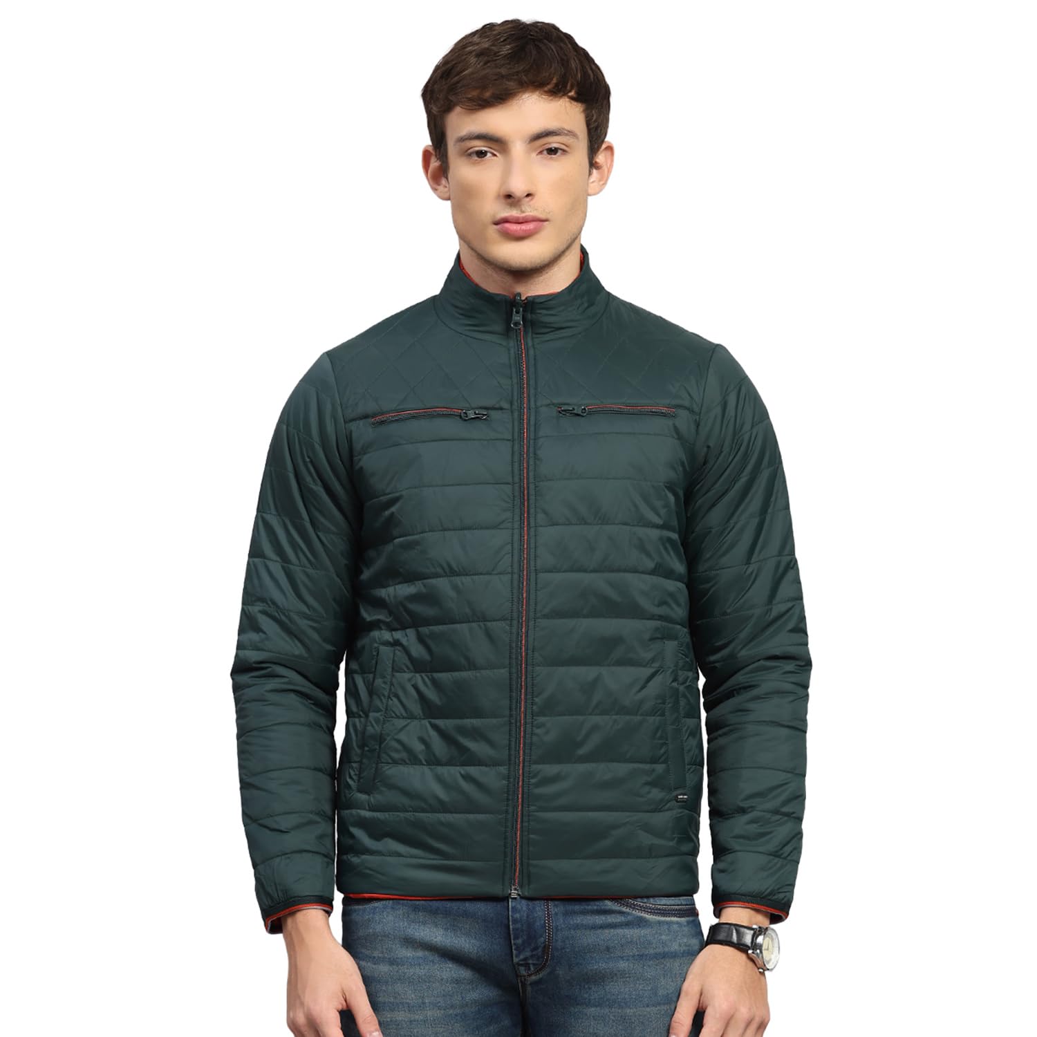 Mens Regular Fit Solid Collar Neck Zipper Reversible Full Sleeves Winter Jacket| Warm Coat for Men | Stylish Zipper Jacket (Pack Of 1)-image-29