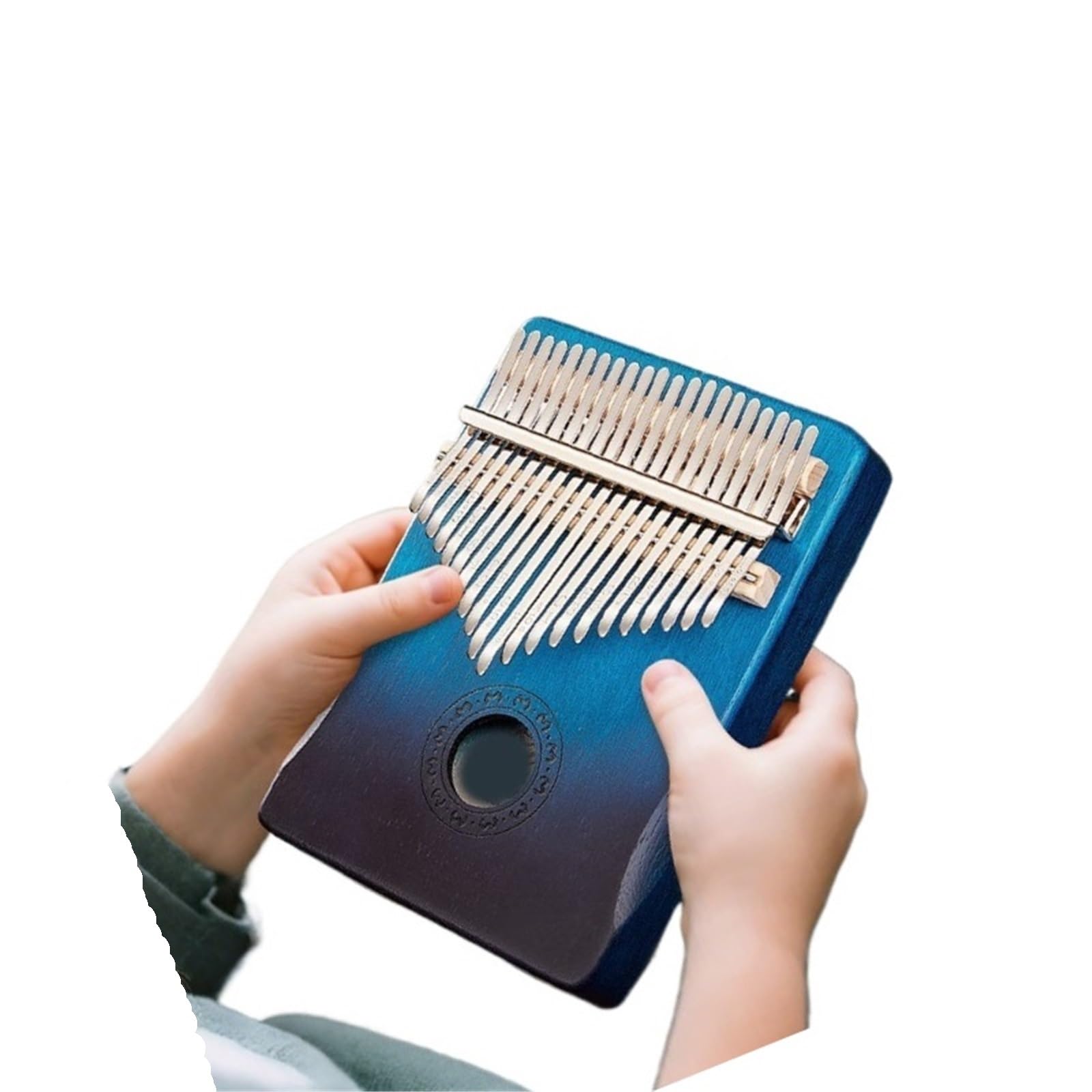 Kalimba Przenośna Kalimba W Tonacji C 21 Klawiszy Lity Mahoń