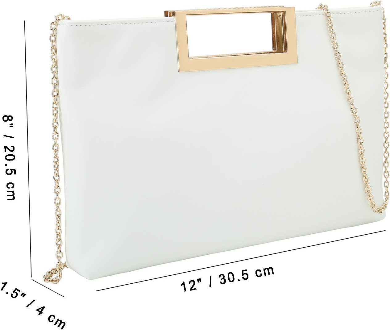 CHARMING TAILOR Fashion PU Leather Handbag Stylish Women Convertible Clutch Purse - Image 6