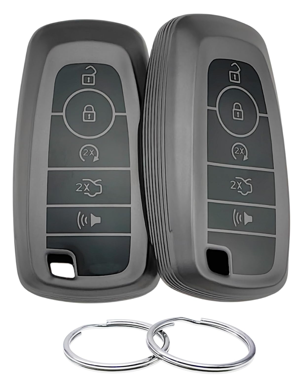 REPROTECTING TPU Key Fob Cover Compatible with 2017-2025 Ford Edge Expedition Explorer F-150 F-250 F-250 F-350 F-450 F-550 Super Duty Duty Fusion