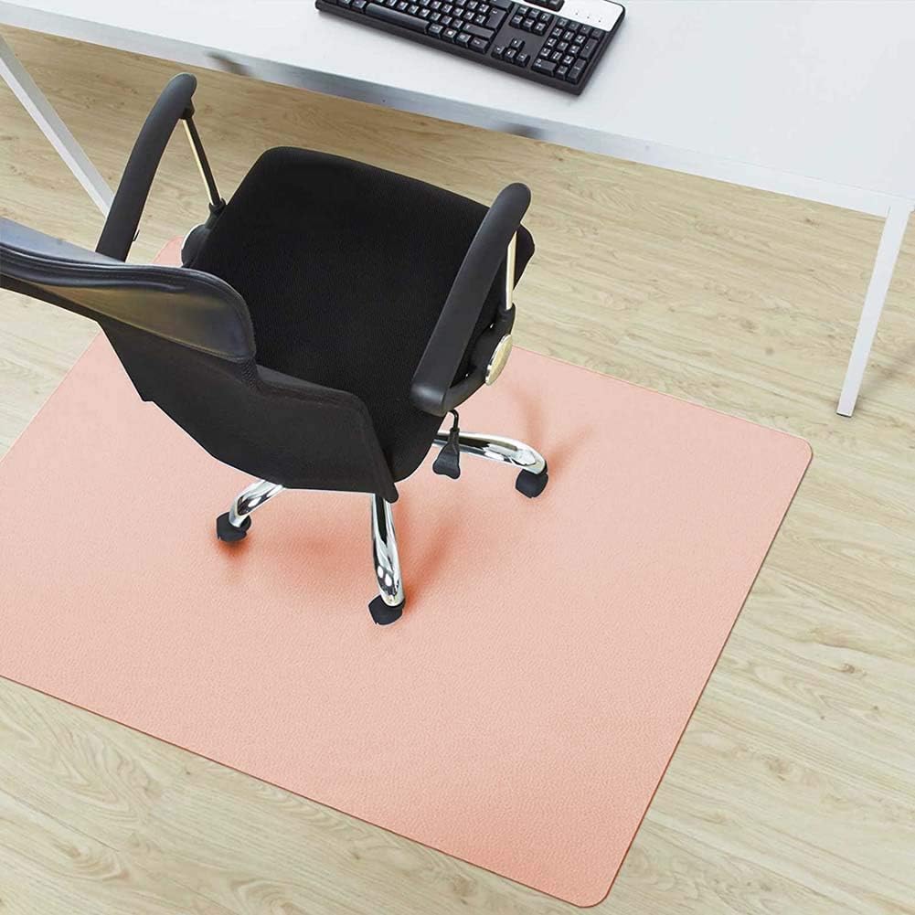 Tapete de piel sintética para silla de oficina, alfombra extragrande para suelos de madera dura, protector de suelo antideslizante debajo del escritorio, fácil deslizamiento para silla de juegos de