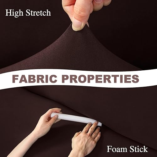 Miniatura 3 de Fundas para sofá modular, 2 piezas, suave, en forma de L, súper elástica, tipo L, con 2 fundas de almohada, protector de muebles de 3 plazas + 3