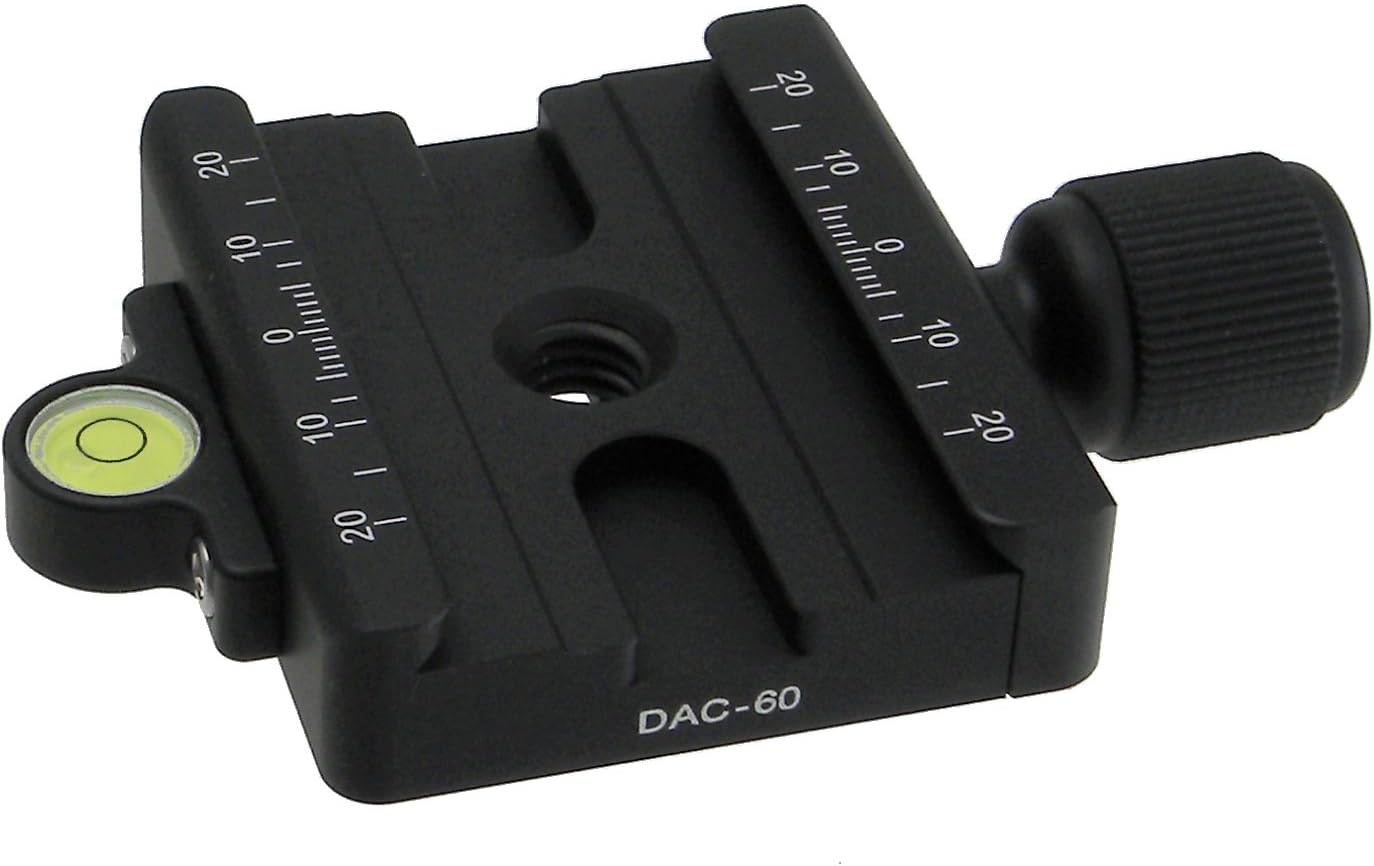 Discount Desmond DAC-60 60mm QR Clamp 3/8 w 1/4 Adapter & Level Arca-Swiss Compatible for Tripod Head Quick Release Special Desmond DAC-60 60mm QR Clamp 3/8 w 1/4 Adapter & Level Arca-Swiss Compatible for Tripod Head Quick Release