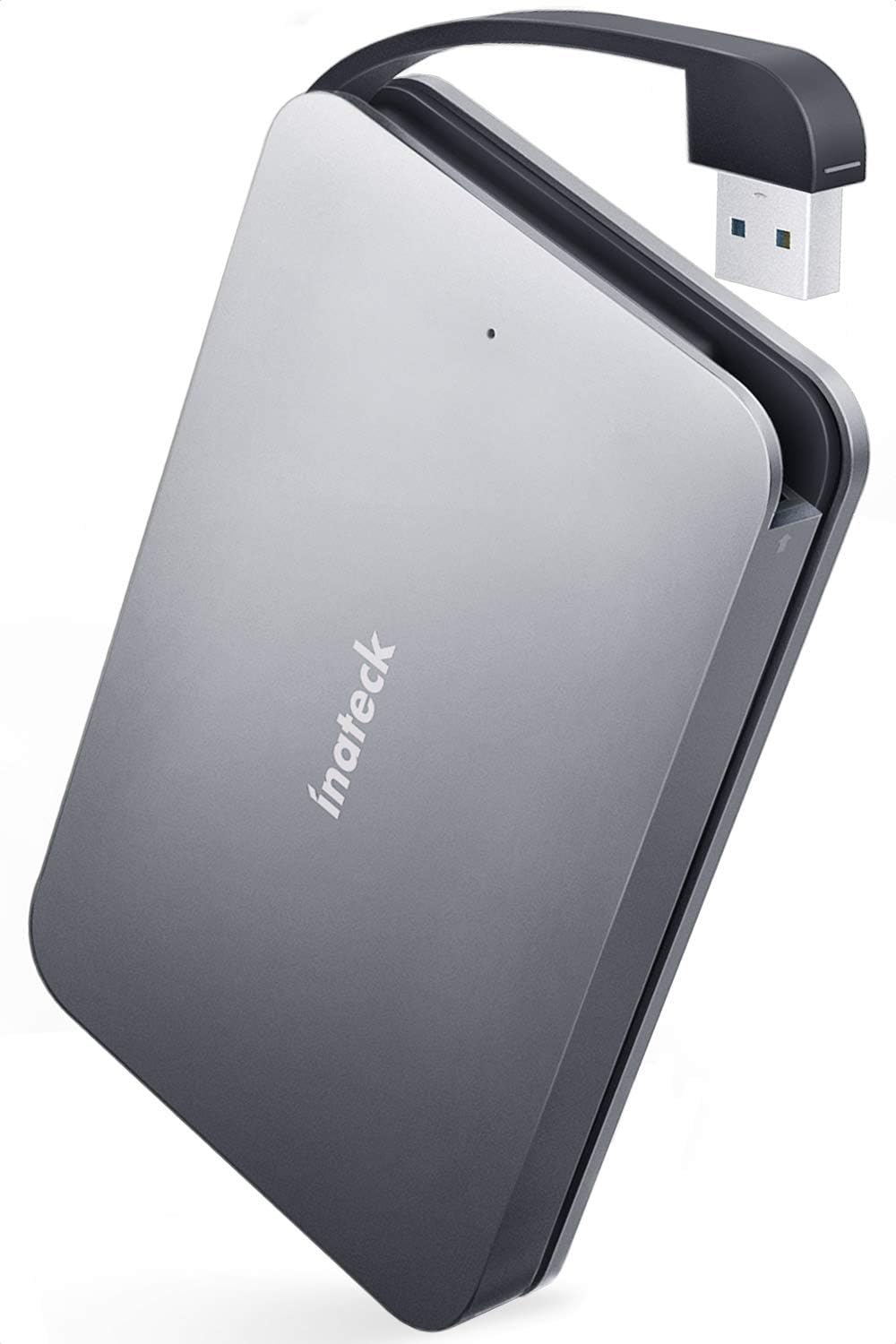 Inateck USB 3.0 to SATA External Aluminum Hard Drive Enclosure with Hidden USB Cable