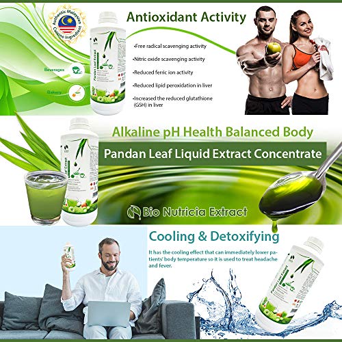 Standardized Plant Extract Vanilla Of The East, Natural Asian Gourmet Baking Ingredient, Natural Flavor, Natural Color Chlorophyll Of Pandan Leaf Extract Concentrate For Bakery & Beverage (1000G) #TOP4