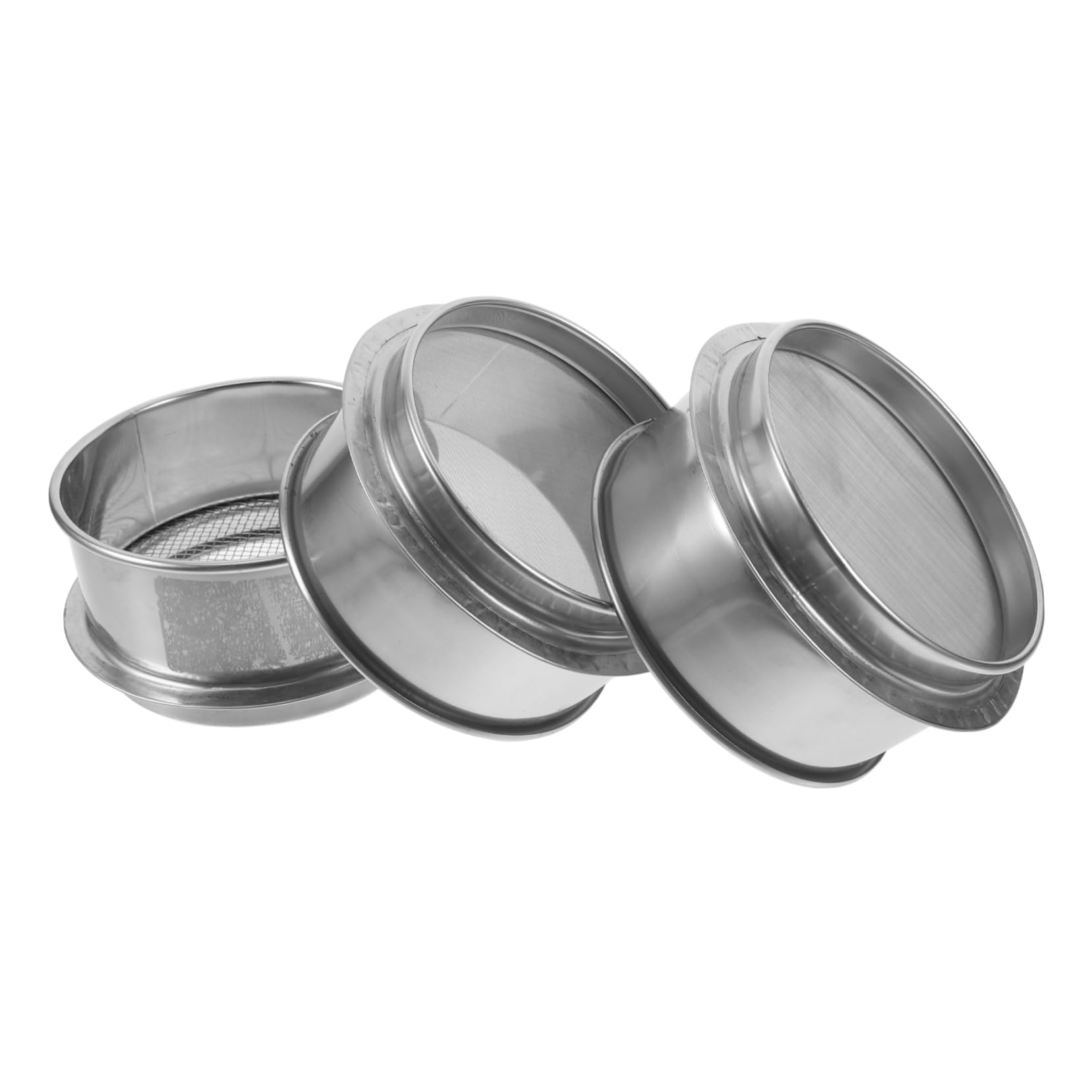 LAPYAPPE Stainless Steel Mesh Sieve Garden Soil Sifter Fine Mesh Strainer Soil Test Sieve for Gardening