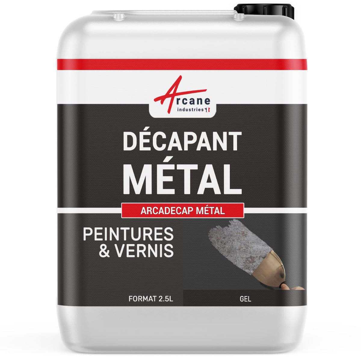 Décapant peinture pour métal - Produit de décapage, métal et fer : Arcadecap metal - 2.5 L - ARCANE INDUSTRIES