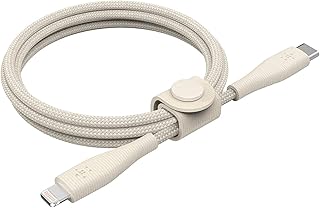 Belkin Braided USB-C to Lightning Cable - 1.5m (5ft Fast Charging iPhone USB-C Cable for iPhone 13,12,11, 11 Pro, 11 Pro Max, XS, XS Max, XR, X, MacBook, iPad and More, Apple MFi-Certified)