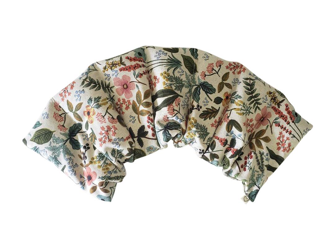 Microwavable LOVEwrap Neck & Shoulder Wrap Pad - Aroma - 6 X 24- Flax w/fine Mist of Calming Lavender Oil - subtly Scented - All Natural - Hot Cold