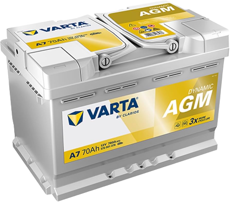 Amazon | ドイツ製 VARTA バッテリー 570-901-076 A7(旧品番E39) AGM