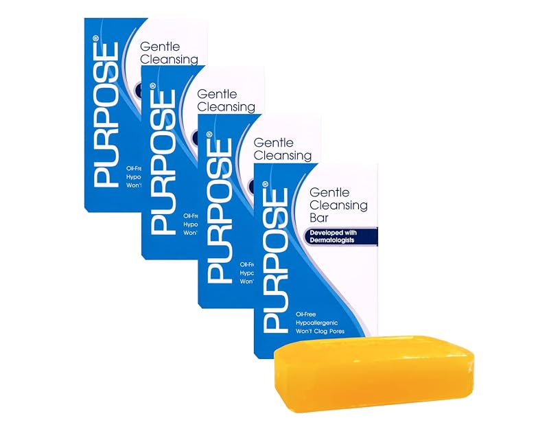 Purpose Barra de limpeza facial sem óleo e sem sulfato, Pacote com 4 unidades de 170 g
