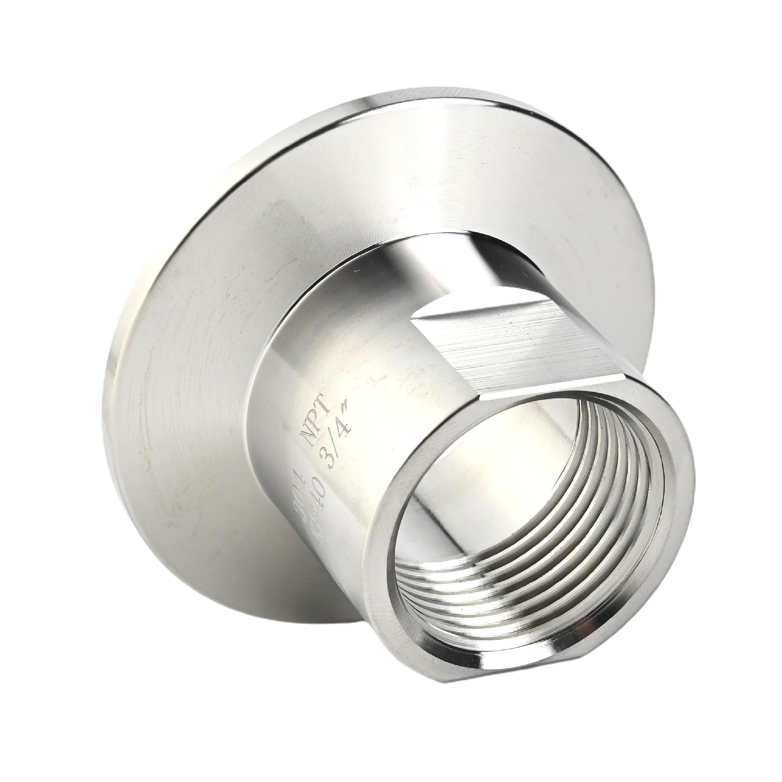 SS304 KF40 NPT Female Adaptor thread 3/4" NW40 KF Female coupling ISO-KF40 X FNPT 3/4"
