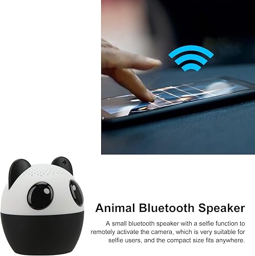 Miniatura 3 de Mini altavoz Bluetooth para mascotas, controlador de audio de 3 W, altavoces de animales con función de selfie, lindo altavoz portátil para niños,