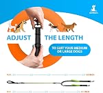SparklyPets Double laisse pour chien 2 Chiens – Rope Bungee double laisse pour les races moyennes et grandes avec poignées rembourrées & Enchevêtrement libre