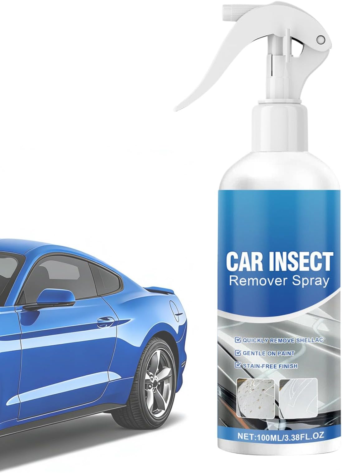 RV Cleaner Exterior - 100ml Cleaning Protection Spray,Car Glass Oil Film Cleaner - for Detailing Maintenance Care Polishing Washing Protection Garage Tire Paint Home