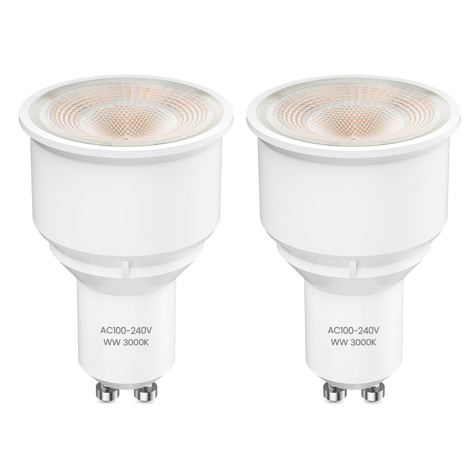 TobeBright 7W GU10 Long Neck LED Bulbs Non-dimmable Warm White 3000K