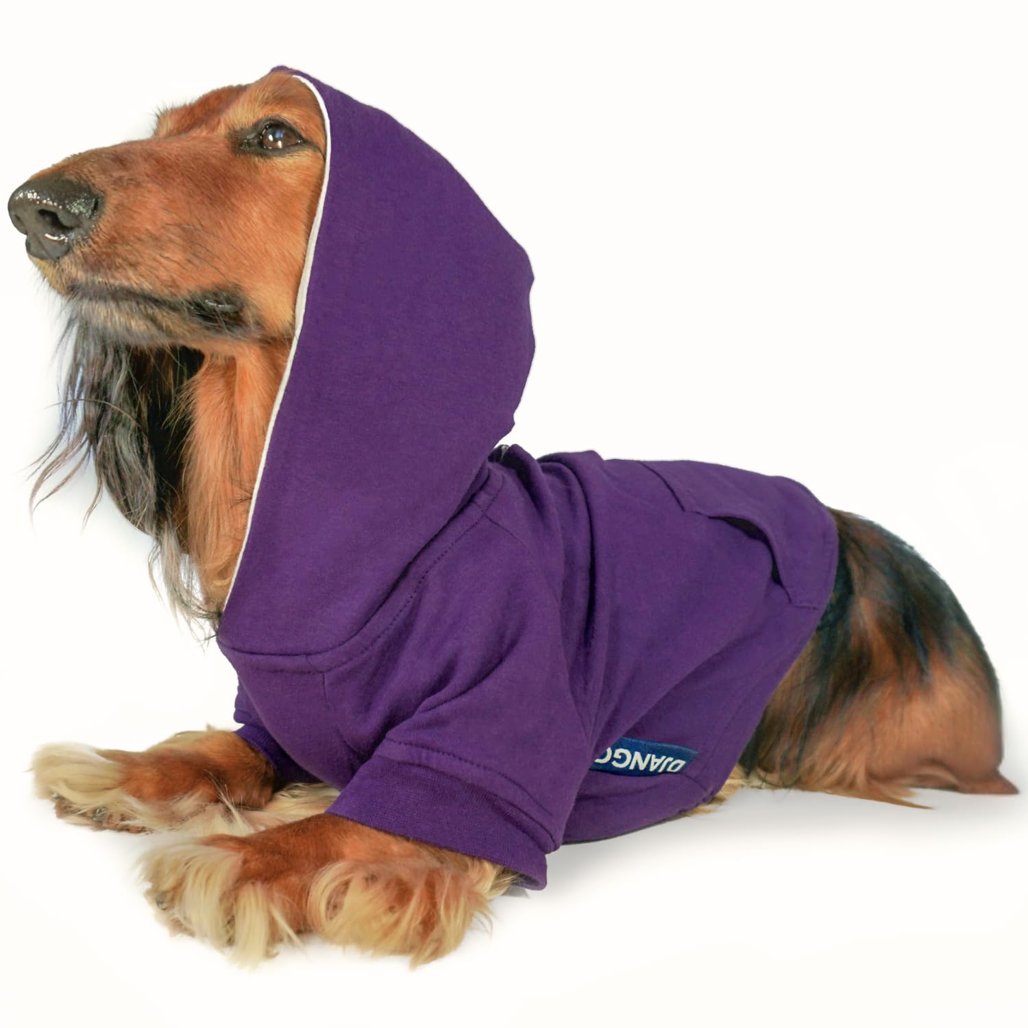 DJANGO Dog Hoodie – Warm Winter Dog Sweater & Fully Lined, Cozy Sweatshirt for Small & Medium Dogs, Dachshunds – Soft, Stretchy, Puppy Hoodie with