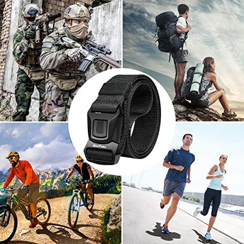 AivaToba Mens Belt Tactical, Military Style Heavy Duty Work Belts with Quick-Release Metal Buckle.