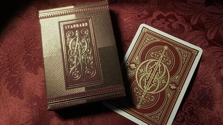 MJM Oath Standard (Burgundy) Playing Cards by Lotrek