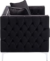 Vista 3 de Lilola Home LHF-89714-L - Asientos de dos plazas, color negro