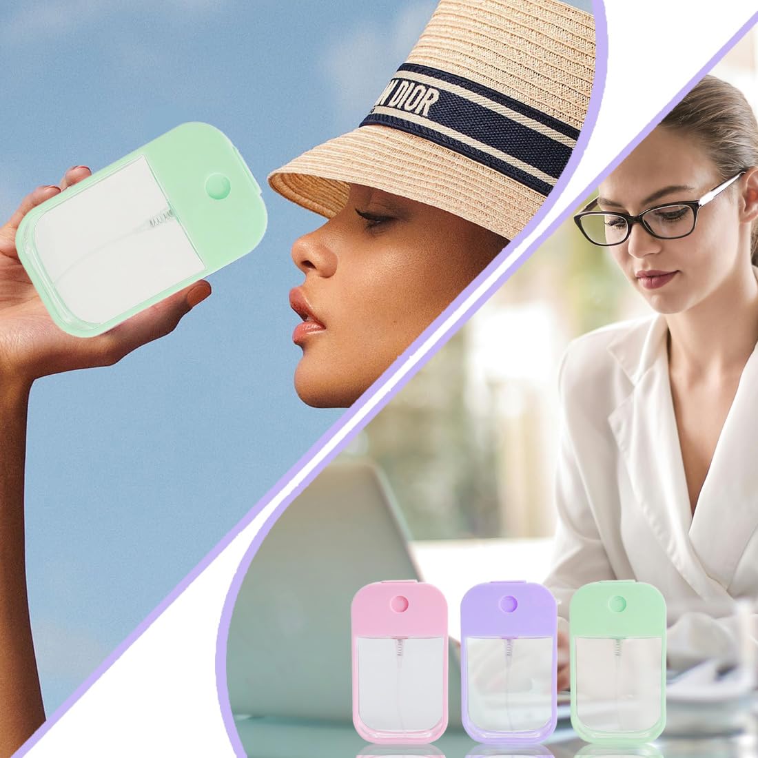 3 Botellas De Spray De 45 Ml, Pequeñas, Reutilizables, Mini Botellas De Pulverización De Niebla Fina,Para Perfumes, Cuidado Personal, Cosmético