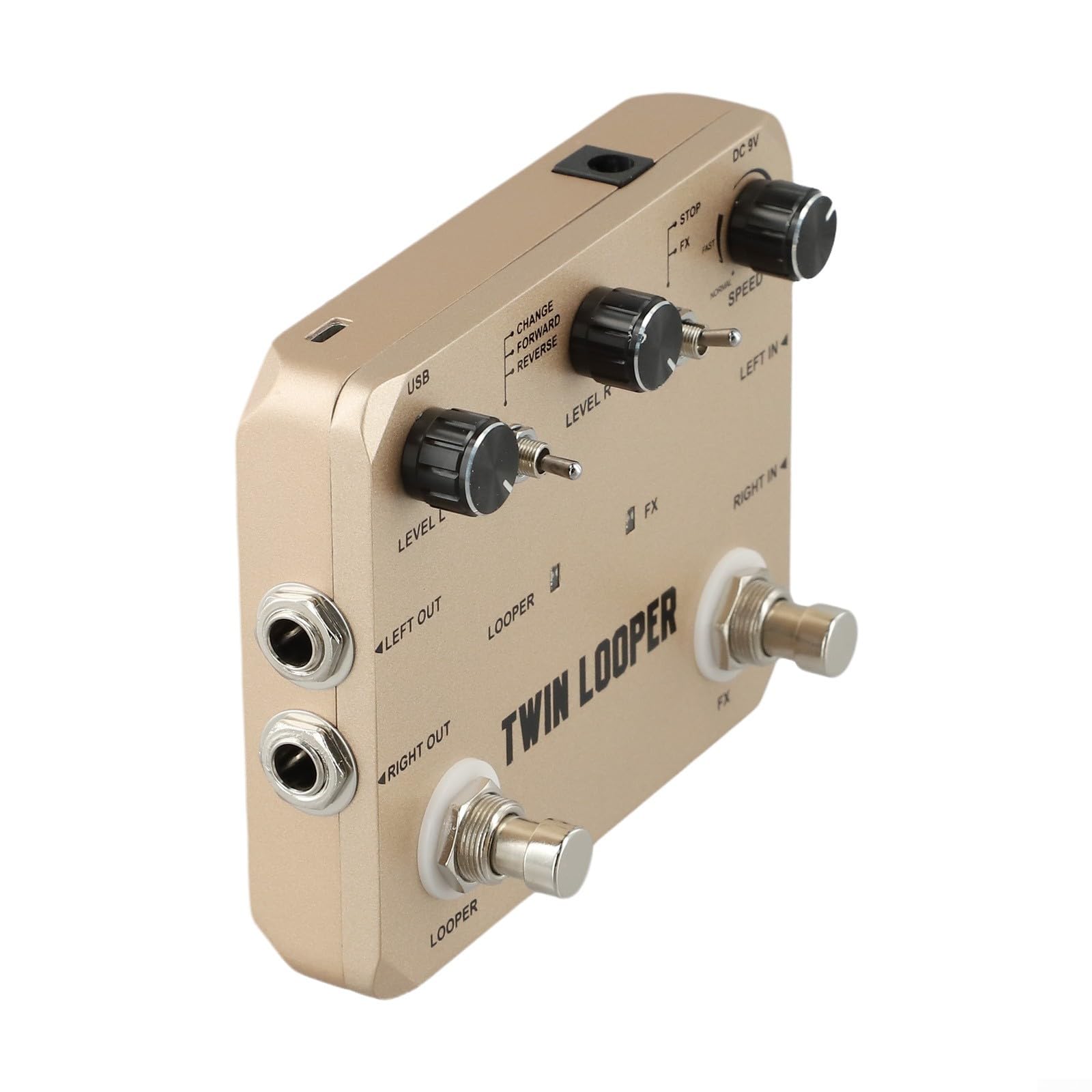 Rowin Pédale d'effet pour guitare électrique avec 11 types de boucles et True Bypass