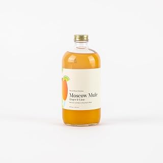 Wood Stove Kitchen - Moscow Mule Mix | Cocktail & Mocktail Mixer - Natural Craft Syrup with Tasty Flavors - Concentrated & Alcohol Free - Sweet & Tangy, Lime & Ginger, 16 oz.
