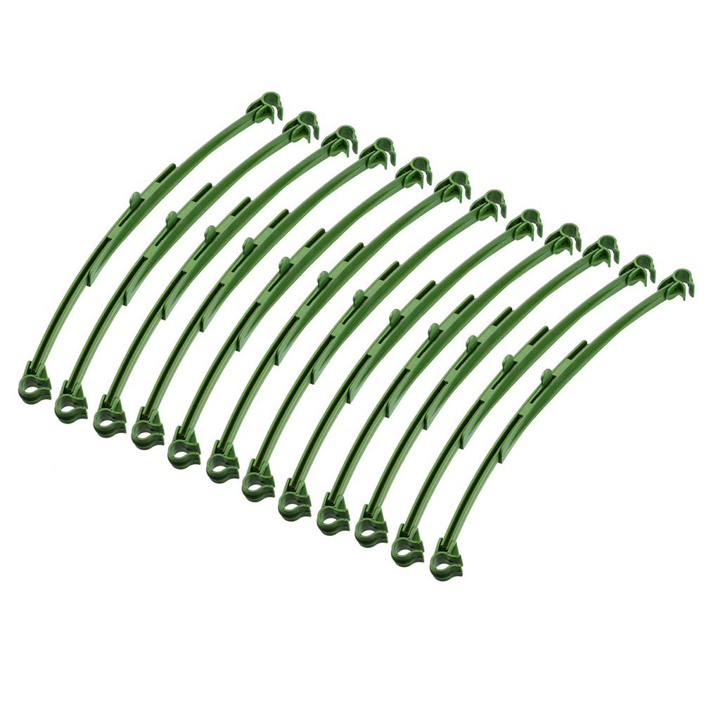 Toyfun 36Pcs Garden Stakes Arms for Tomato Cage, 10-14 Inches Expandable Trellis Connectors for 11mm Diameter Plant Stakes, 2 Buckle Adjustable for Climbing Plants, Vegetables
