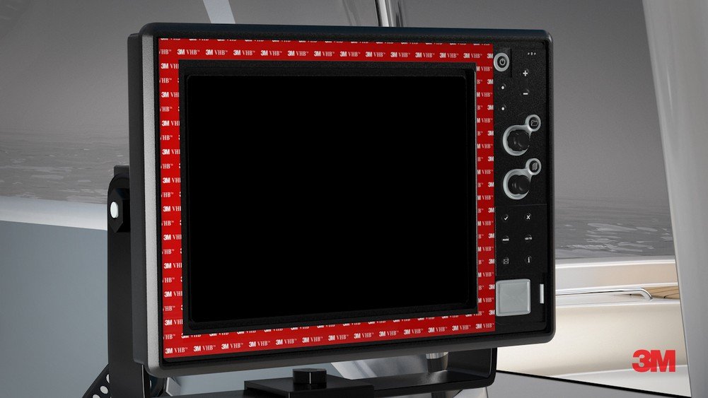 3M VHB Tape 4956, Gray, 3/4 in x 36 yd, 62 mil, 12 Rolls per case