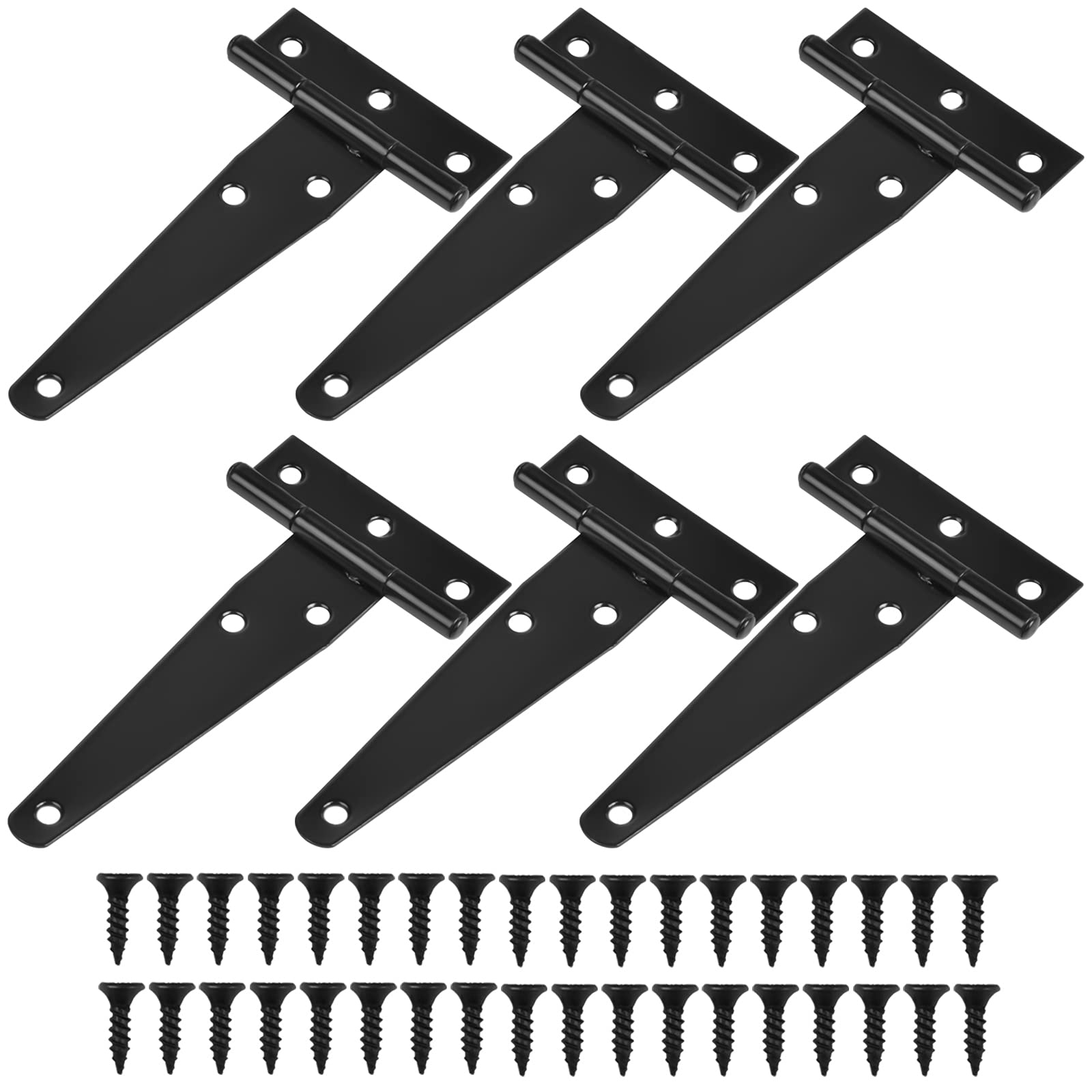 Buy Changrongsheng 6 Pack 4 inch/100mm Heavy Duty Strap Tee Hinge Small