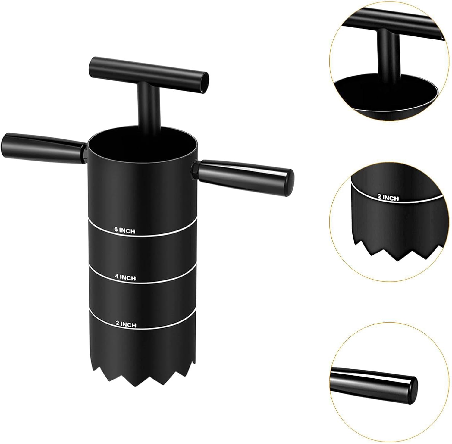 Digger Portable with Removable Handle Turf Punch Tool for Yard Outdoor