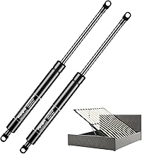 Vepagoo 2 Pack 200 mm Gas Struts 200N 20kg for Bed Trunk Doors, Floor Hatches, Shed Windows and Other Heavy Duty Applications M6 Eyelet Heads (8mm Diameter)