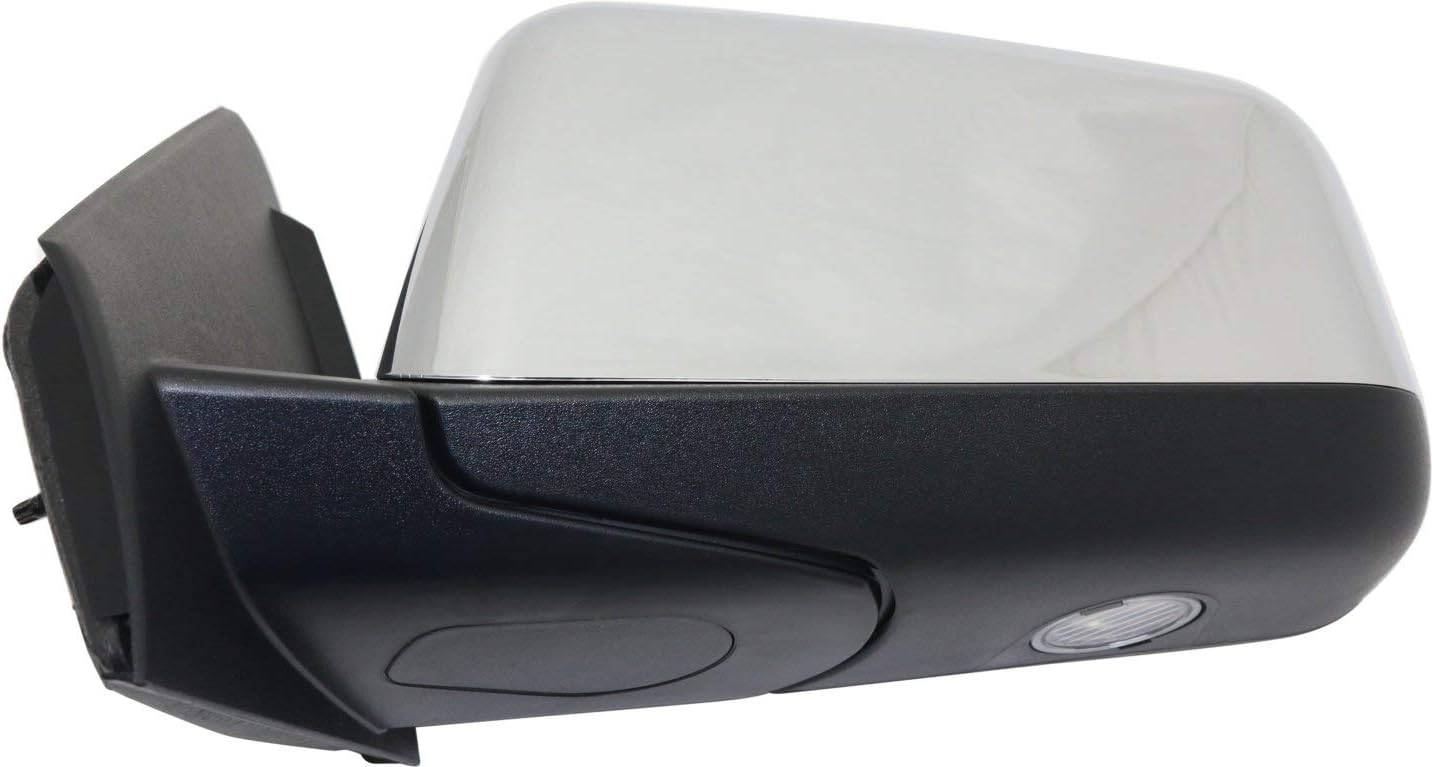 Garage-Pro Driver Side Power Heated Mirror for Lincoln MKX 2007 With Puddle Lamp; Without Memory Chrome