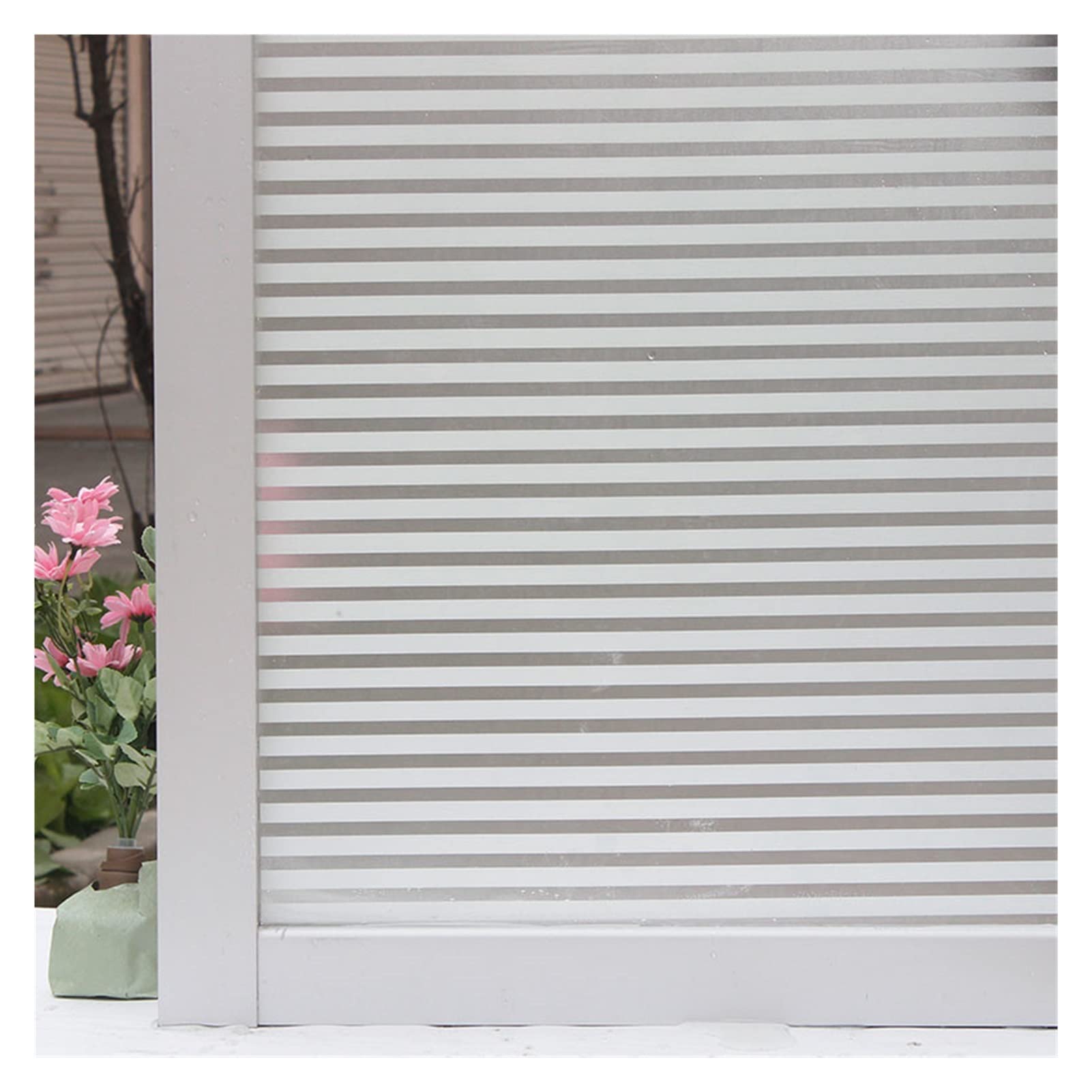 Película de ventana esmerilada de vinilo | Película de vitral mate 3D de varios tamaños for vidrio: decoración del hogar esmerilada(45 x 500 cm)