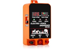 Electric Fence Power Supply Charger Energizer for Livestock | 3.5 Joules Strength