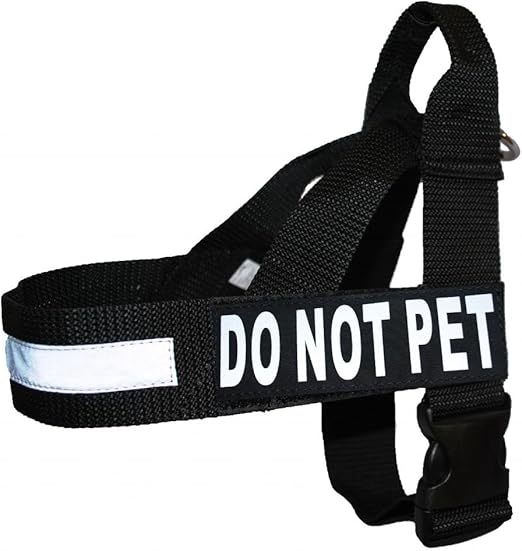 DO NOT PET Nylon Strap Service Dog Harness No Pull Guide