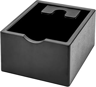 Elegante y funcional caja de café diseñada para un fácil mantenimiento compatible con una gama de máquinas de espresso populares (negro)
