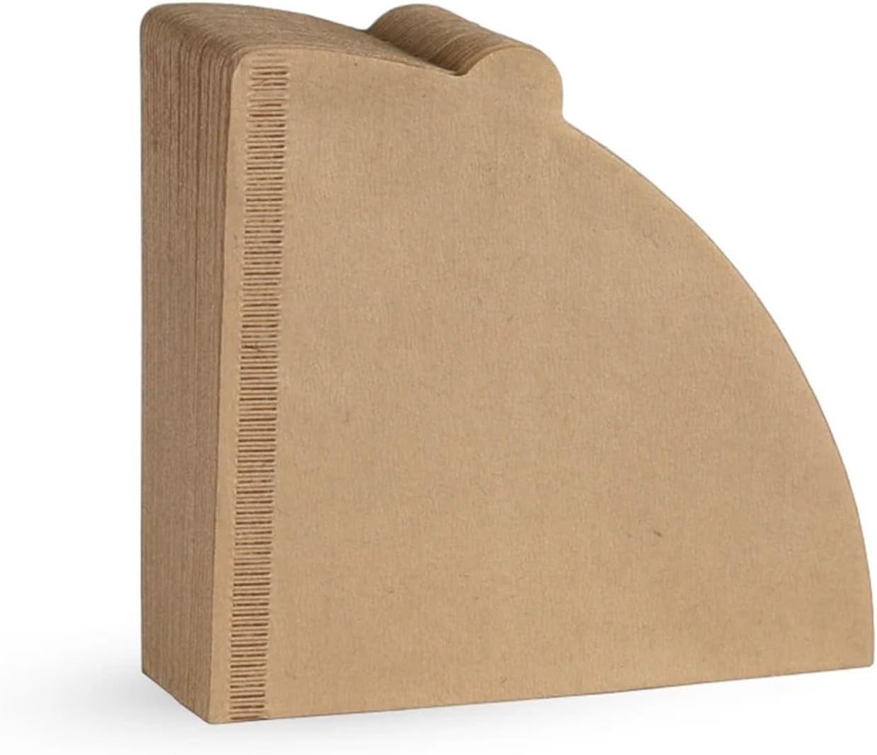 Wood Pulp V Shape 02 Cone Filter Barista Pour Over 2-4 Cup Natural Drip Coffee Paper Filter(40PCS Brown)